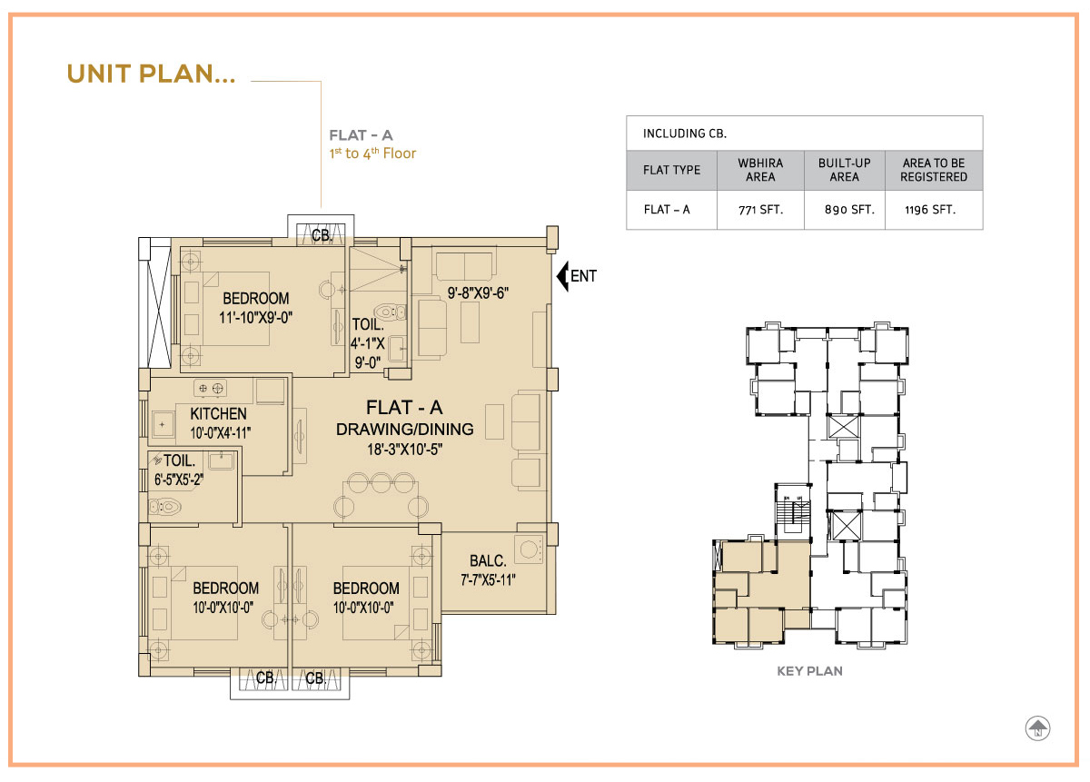 Flat A - 1st to 4th Floor