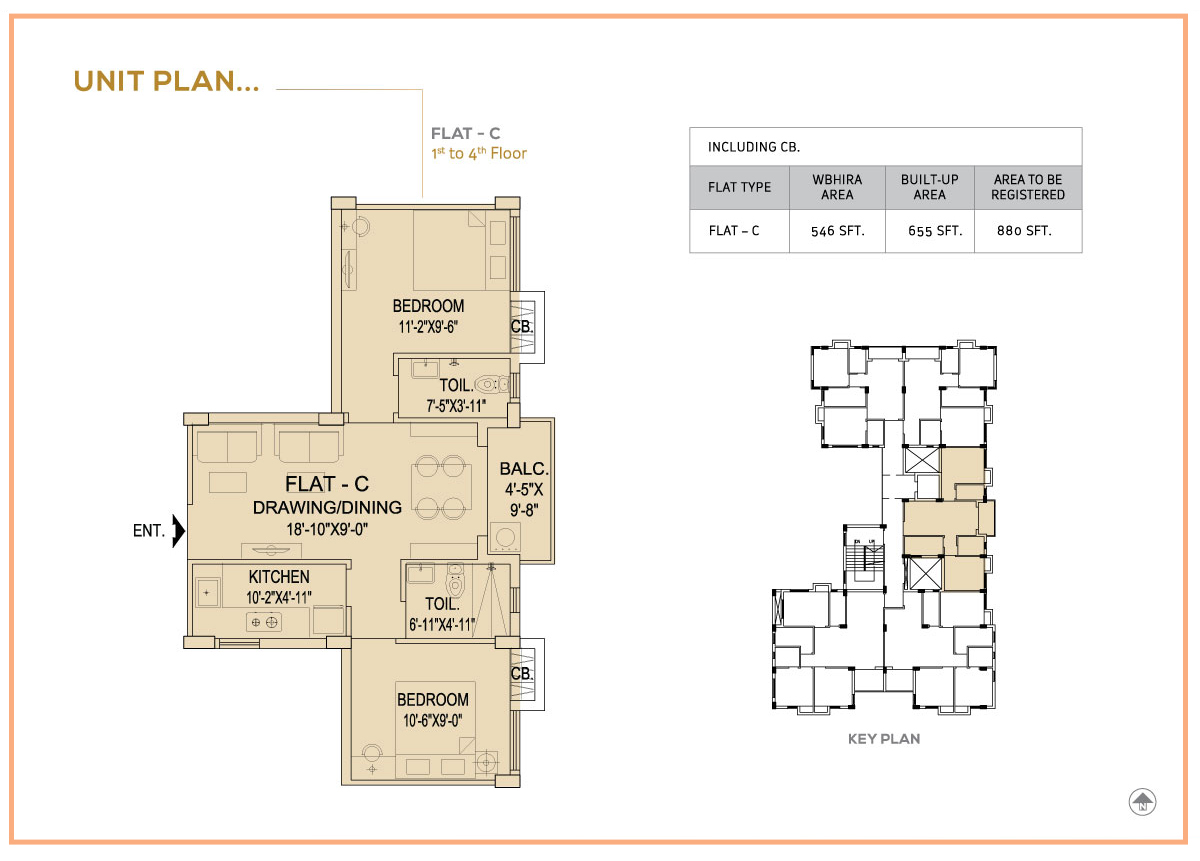 Flat C - 1st to 4th Floor