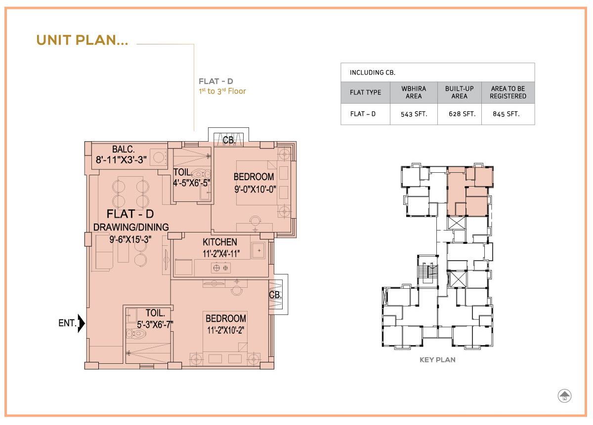 Flat D - 1st to 3rd Floor