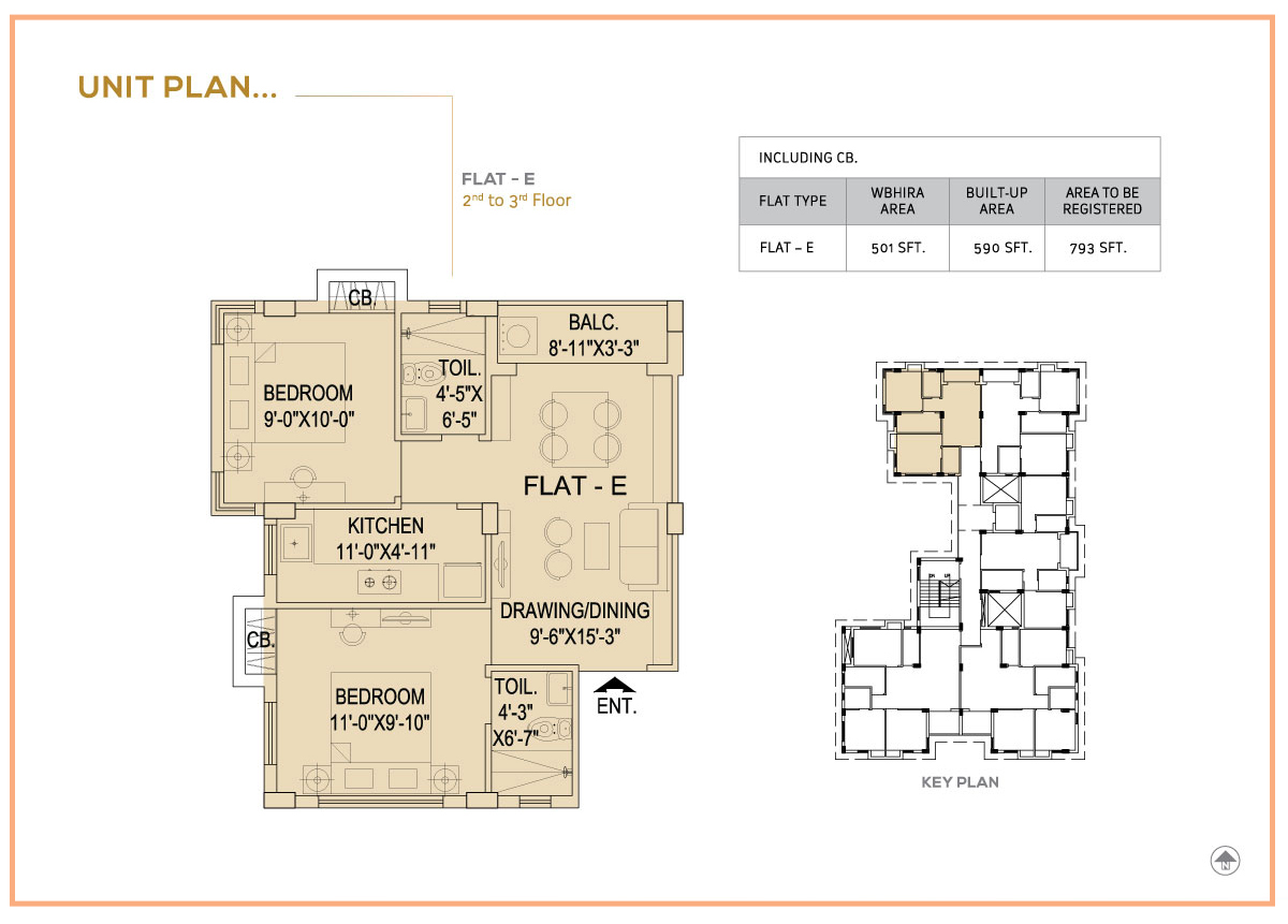 Flat E - 2nd to 3rd Floor
