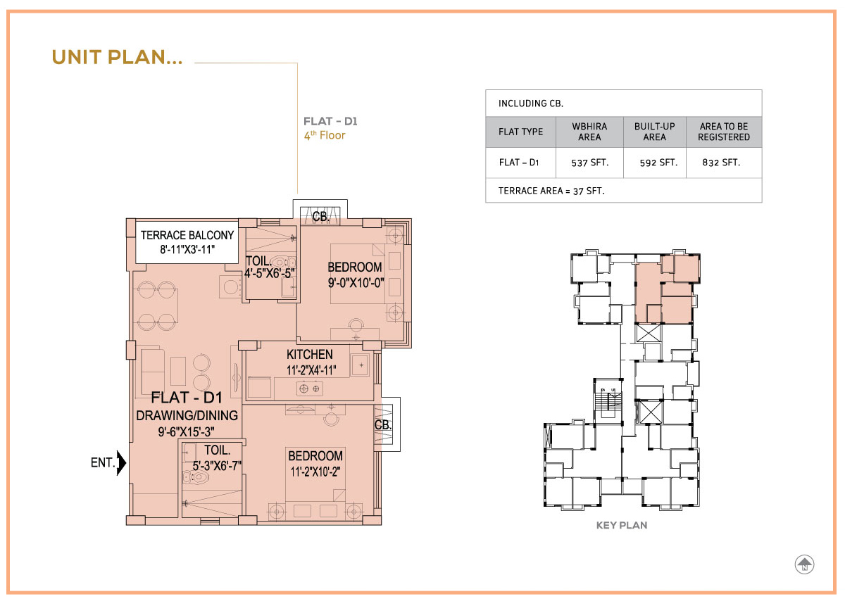 Flat D1 - 4th Floor
